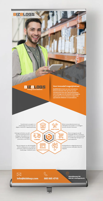 Roll-up banner BizBloqs