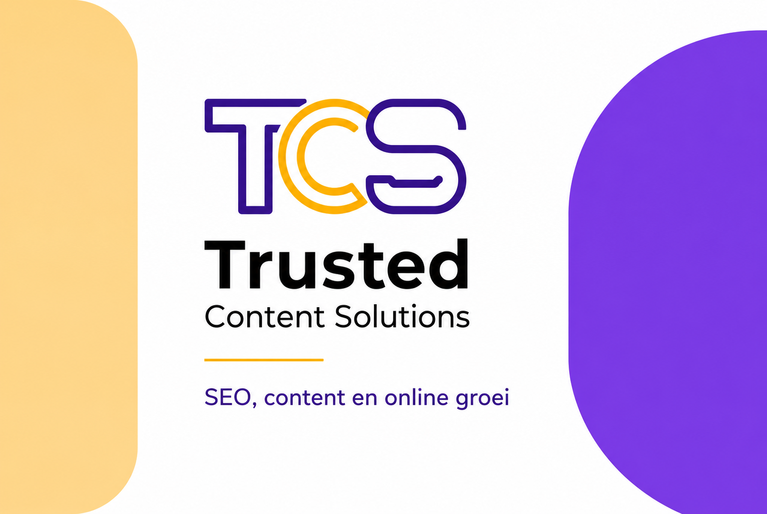Voorzijde van het Trusted Content Solutions visitekaartje